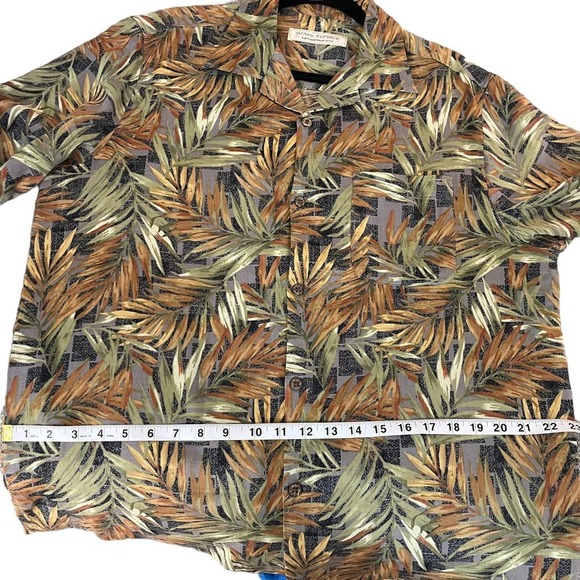 Island Republic 100% Silk Hawaiian Button Down Shirt Size M - Picture 5 of 8